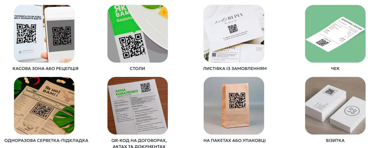 де використати QR код для отримання відгуків